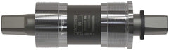 SHIMANO BB-UN300 hollow spindle close-up highlighting lightweight alloy and smooth bearing interface