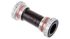 Shimano BB52 front assembly showing sealed cups and anodized finish for durability