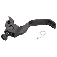 Shimano BL-M8100 left lever front view showing precise fit and restored control