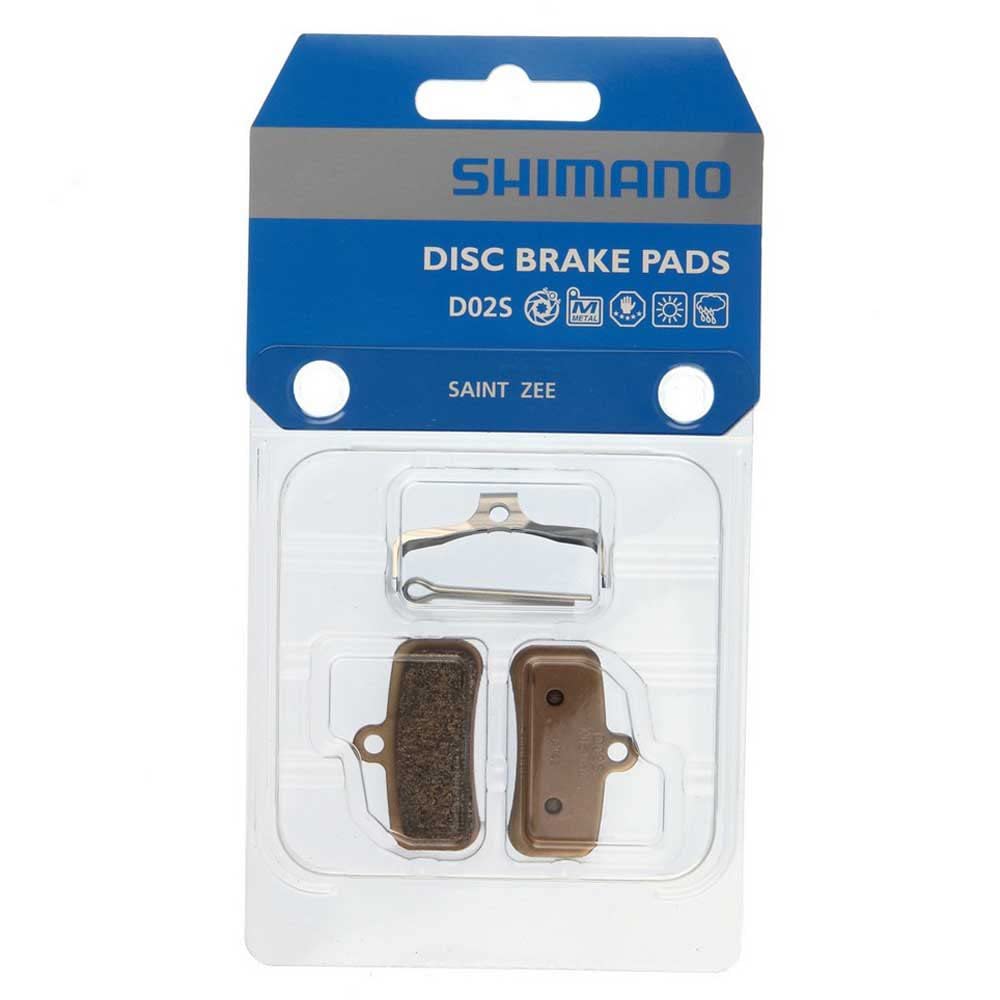 SHIMANO D02S front packaging showing pair, clear fit information and quick install benefit