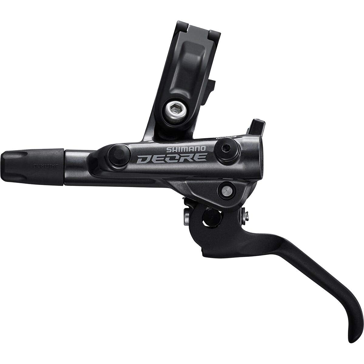 SHIMANO Deore M6100 caliper close up with ICE TECHNOLOGIES for heat reduction