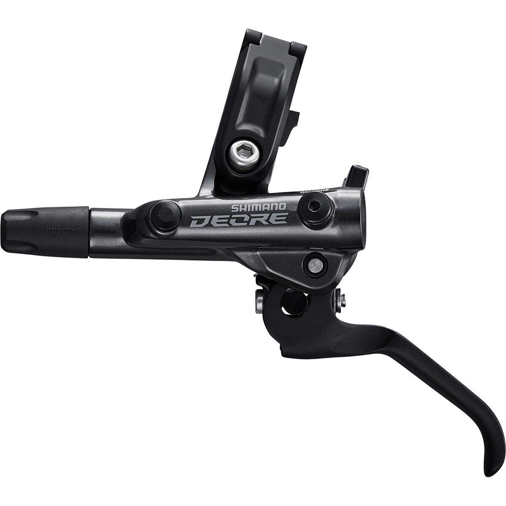 SHIMANO Deore M6100 caliper close up with ICE TECHNOLOGIES for heat reduction