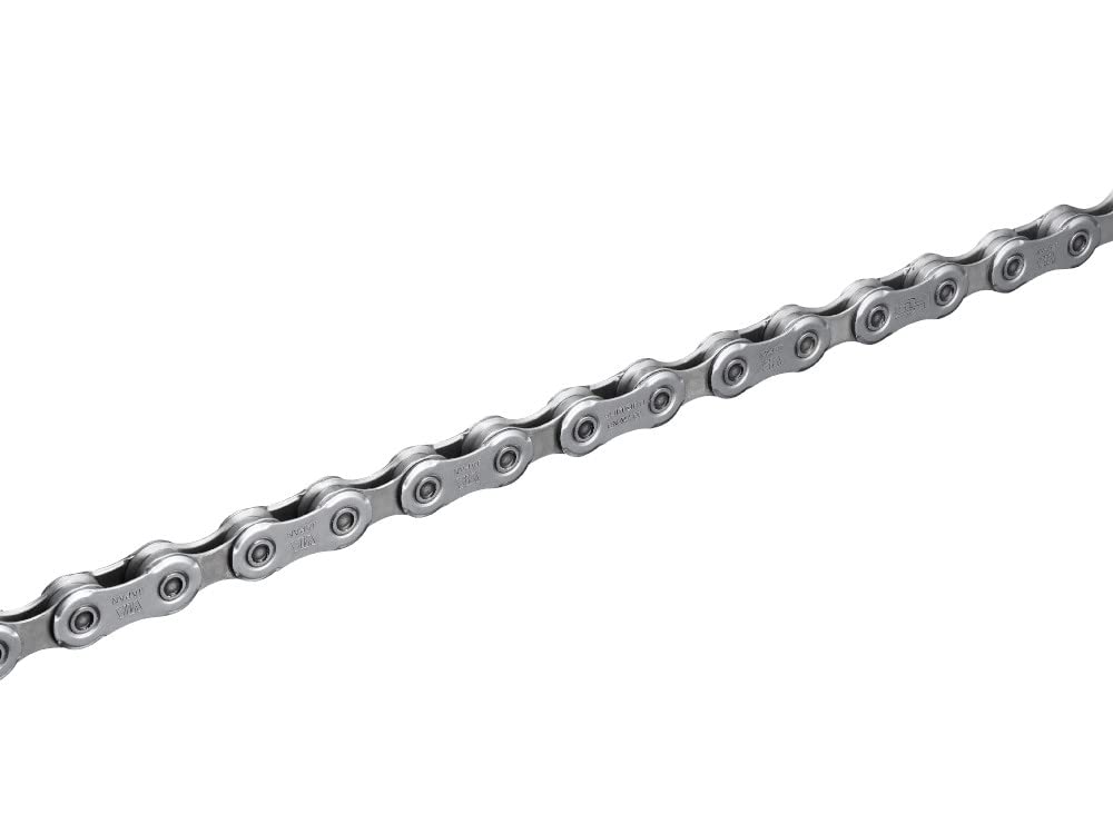 SHIMANO chain installed on mountain bike drivetrain demonstrating durability