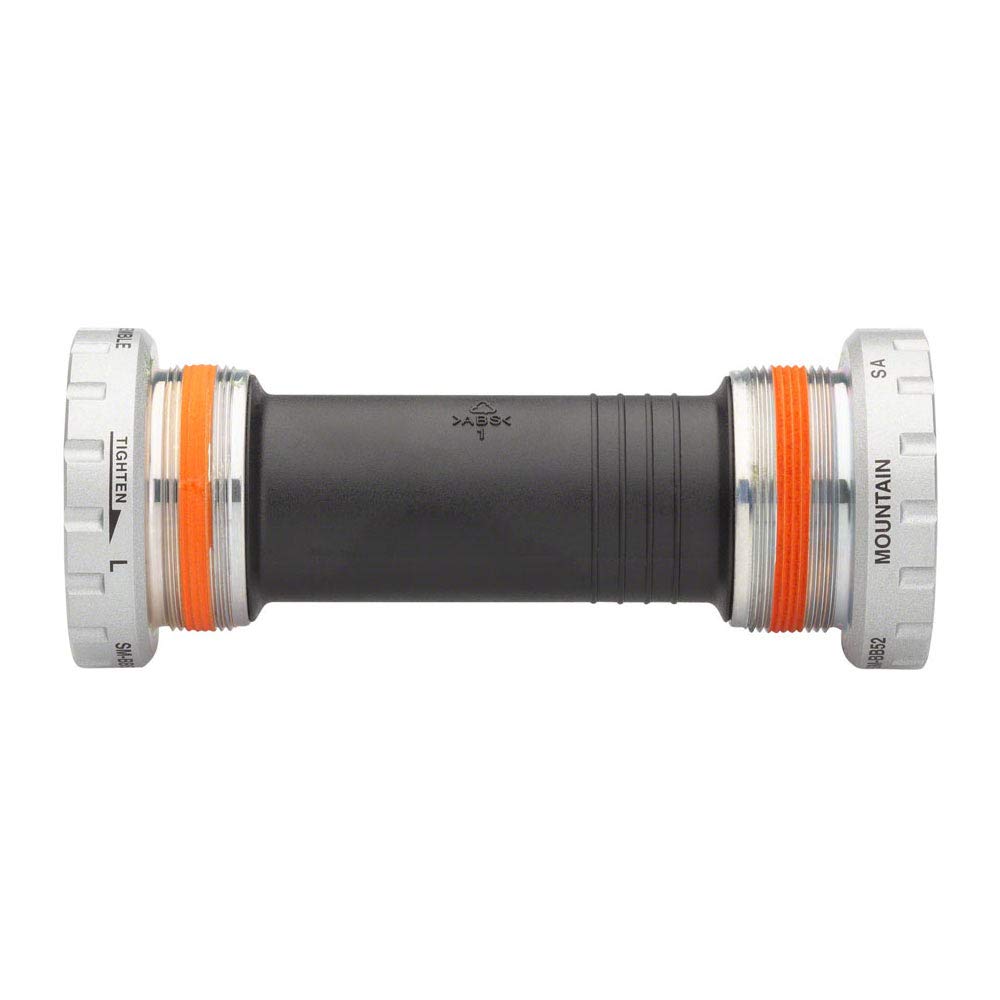 SHIMANO SM-BB52-D front view showing silver cups and sealed bearings for durable drivetrain performance