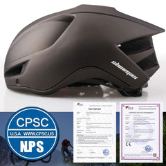 Shinmax helmet rear LED illuminated for improved nighttime visibility