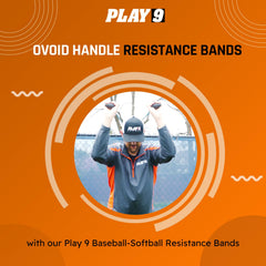 SHOP PLAY 9 color-coded bands laid flat illustrating graduated resistance options