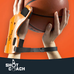 Shot Coach on hands during shot showing guided release benefit