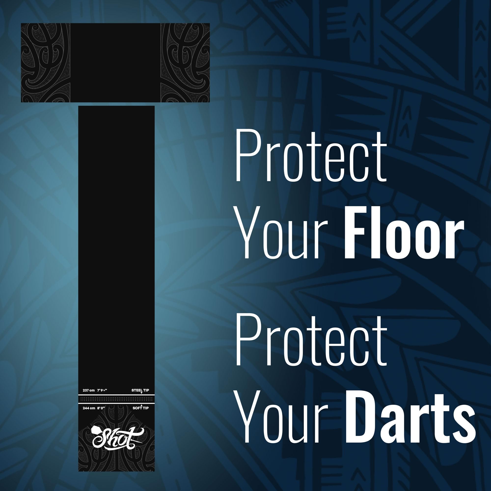 Shot! non-slip rubber texture view offering stability and grip during play