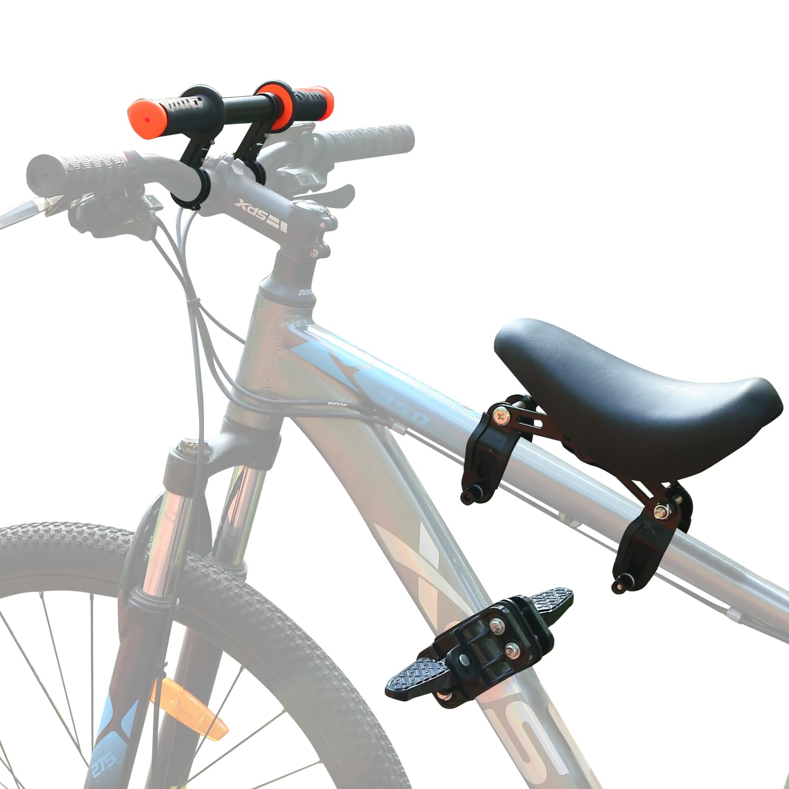 SHOWBEAN front bike seat front view showing stability and easy supervision