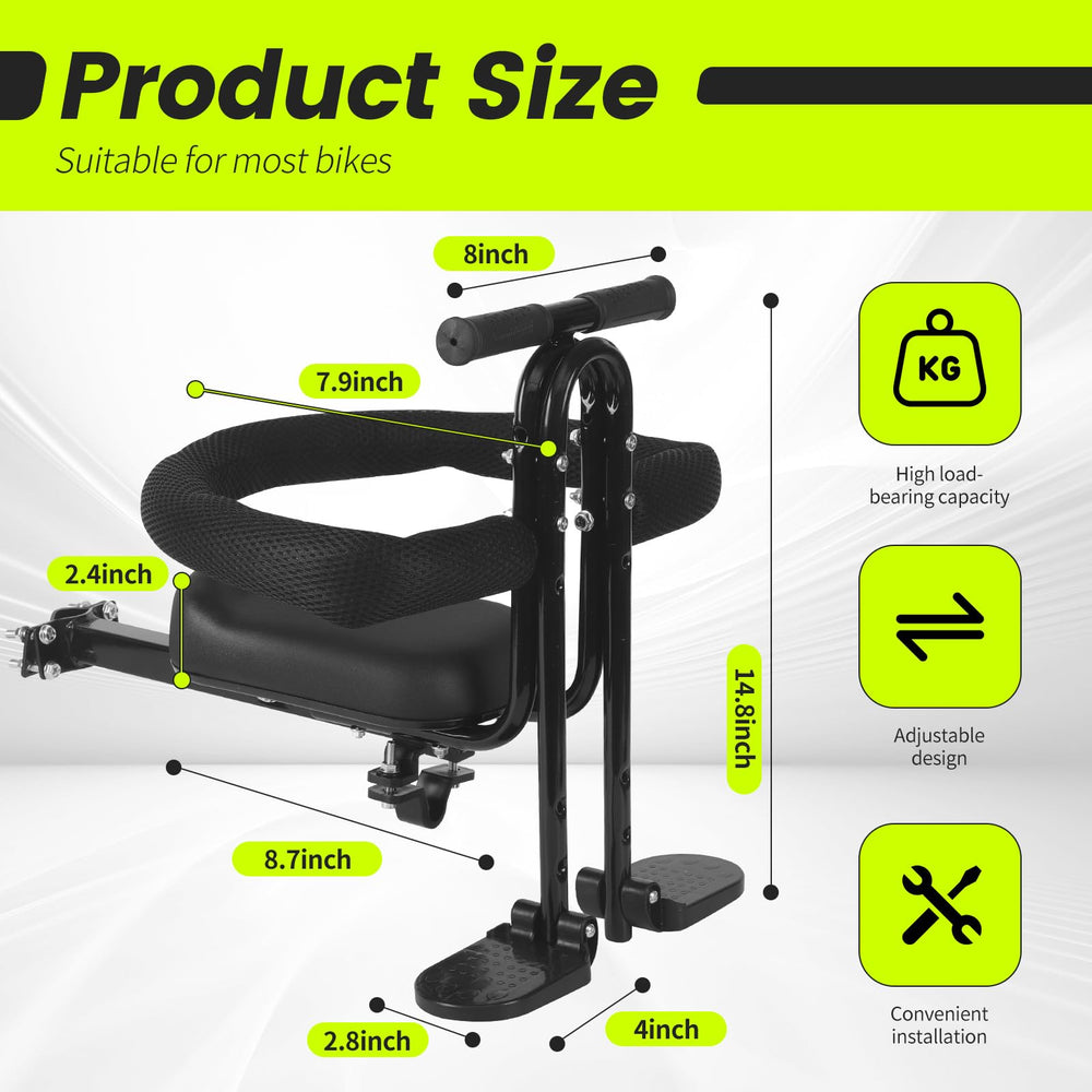 SHOWBEAN mounting clamp detail with rubber padding protecting bike frame and secure hold