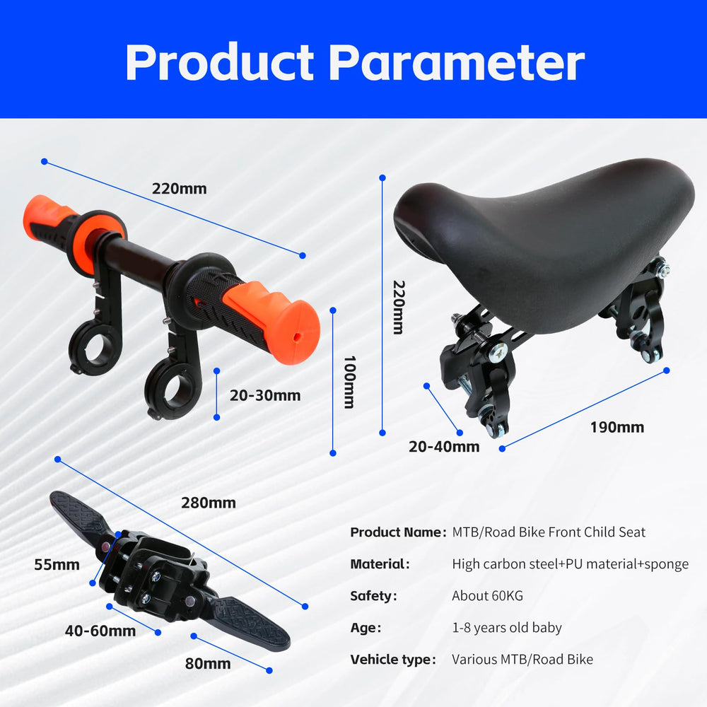 SHOWBEAN seat installed on adult bike showing size and fit