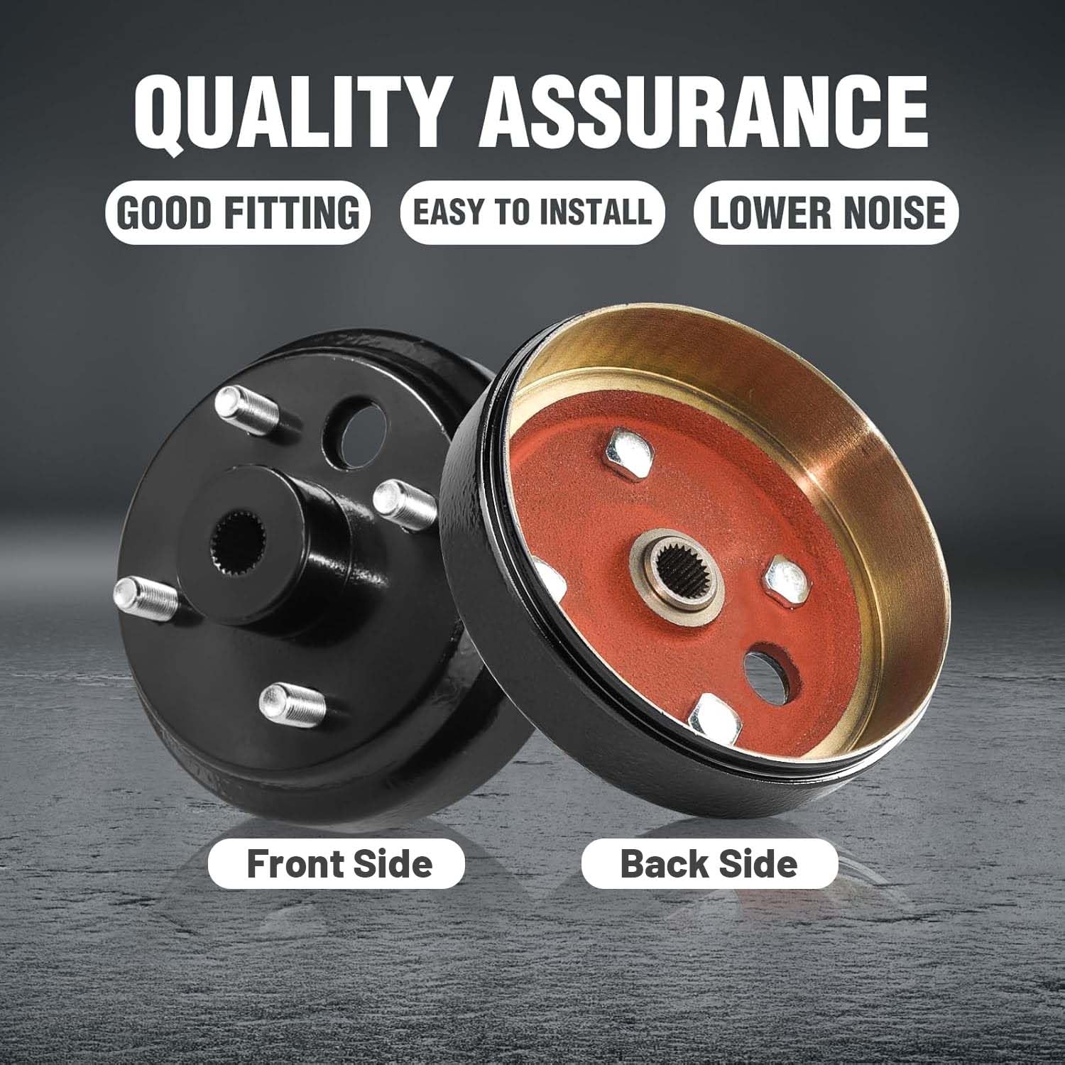 Shu-Ran brake drum rear profile revealing hub depth and durability