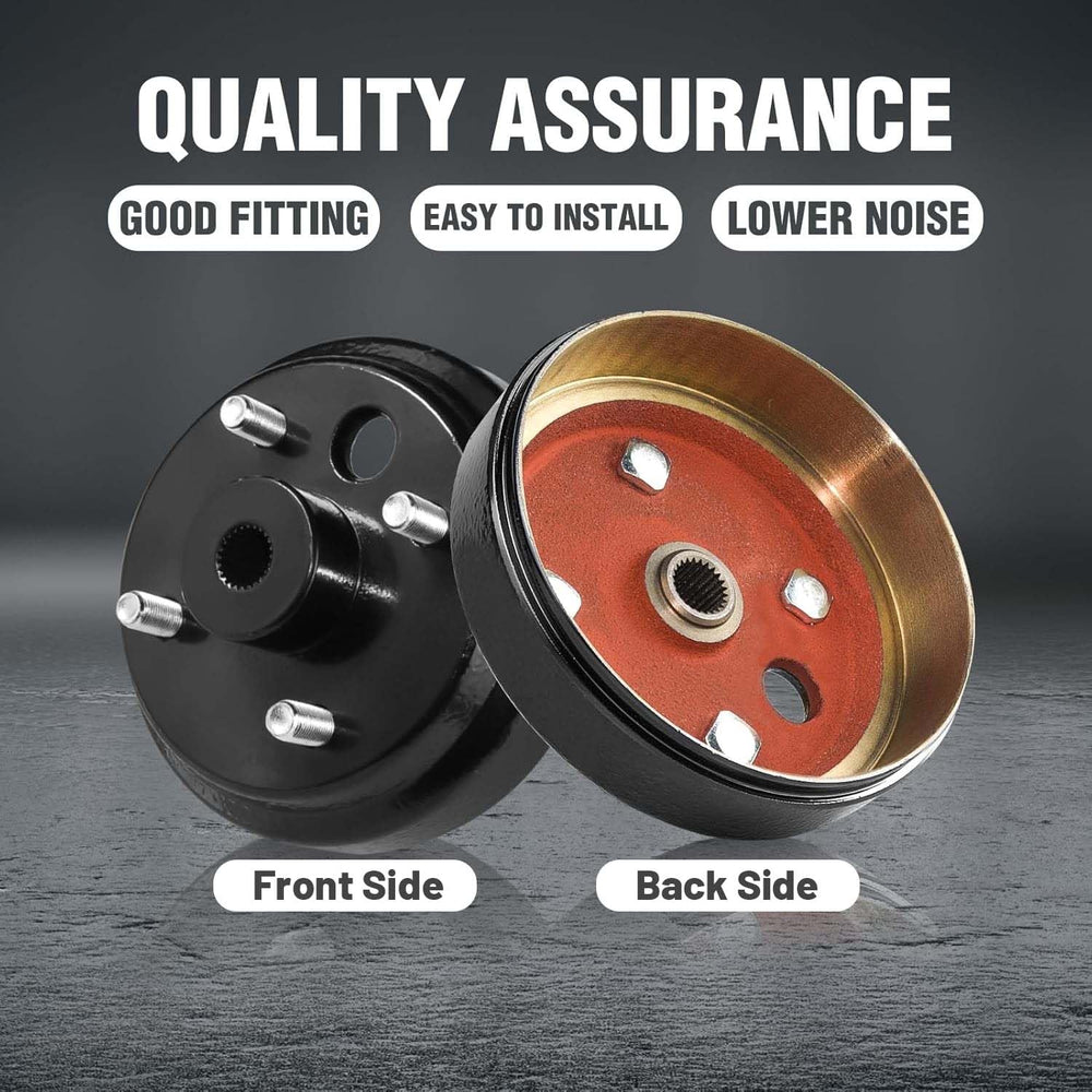 Shu-Ran brake drum rear profile revealing hub depth and durability