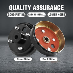 Shu-Ran brake drum rear profile revealing hub depth and durability