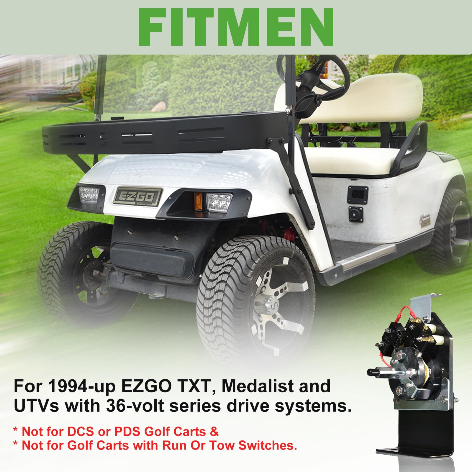 Shu-Ran switch being used in a golf cart demonstrating reliable performance on the course
