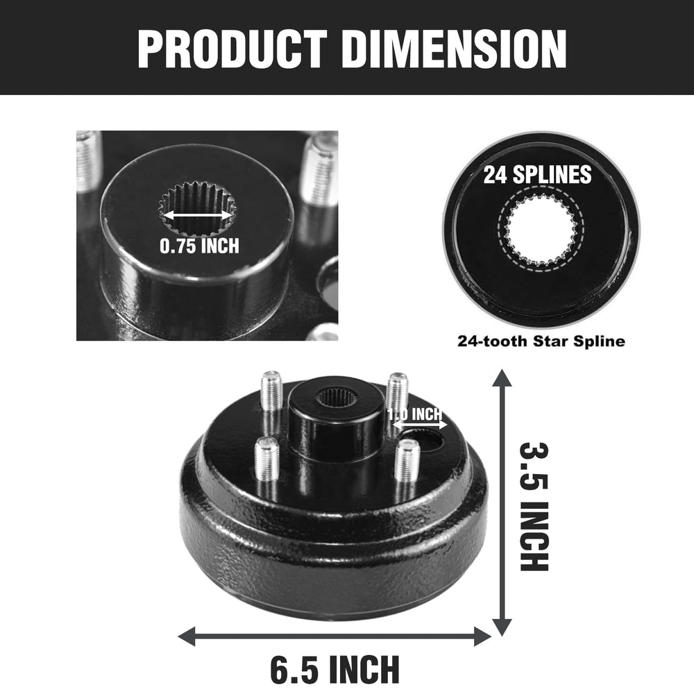 Shu-Ran washer and center hole view showing 3/4-inch bore alignment