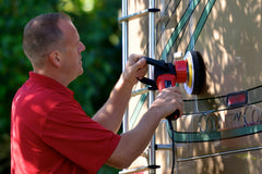Shurhold 3152 next to tape measure showing 6.5 inch size for fast coverage