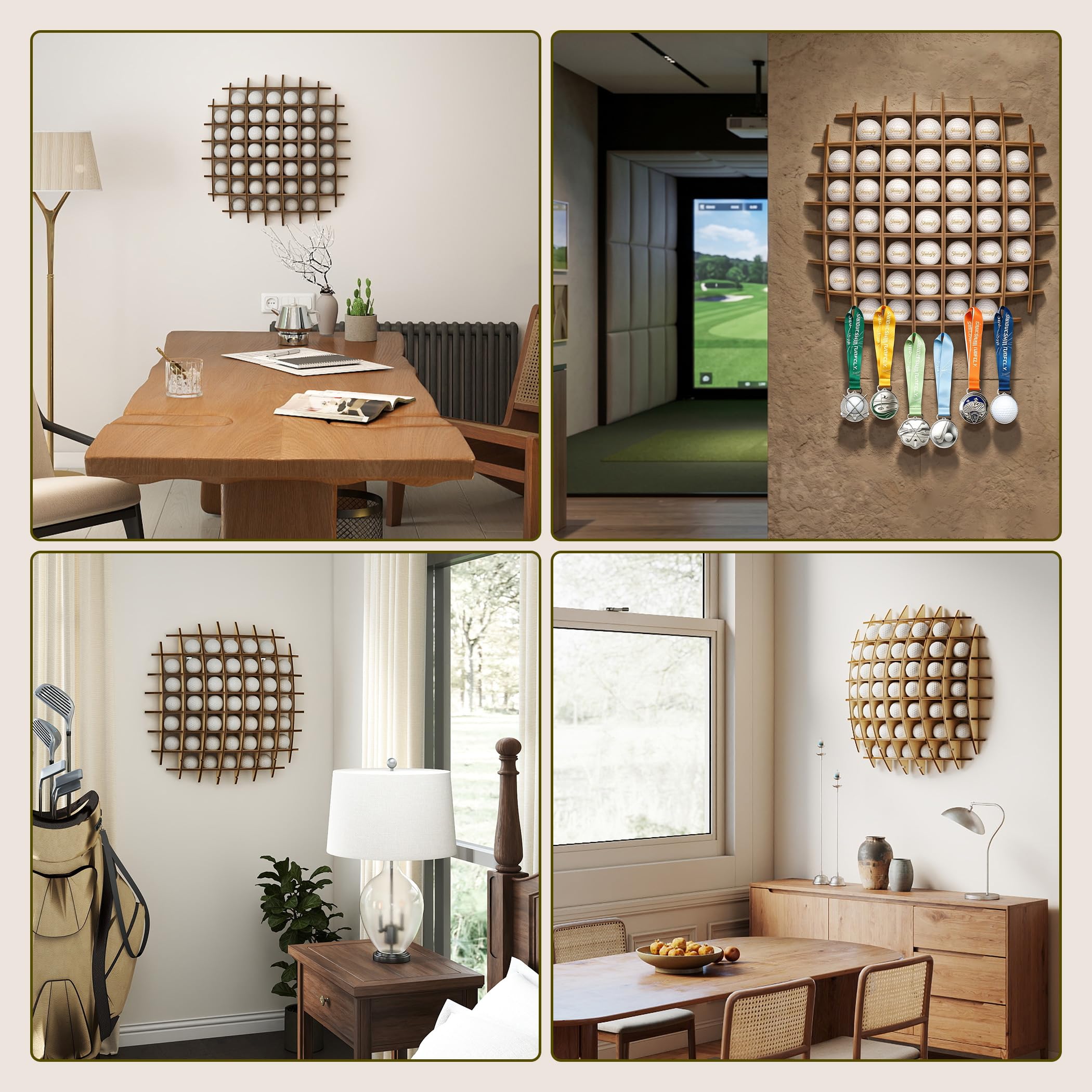 ShutuFly lifestyle man cave display featuring commemorative golf balls