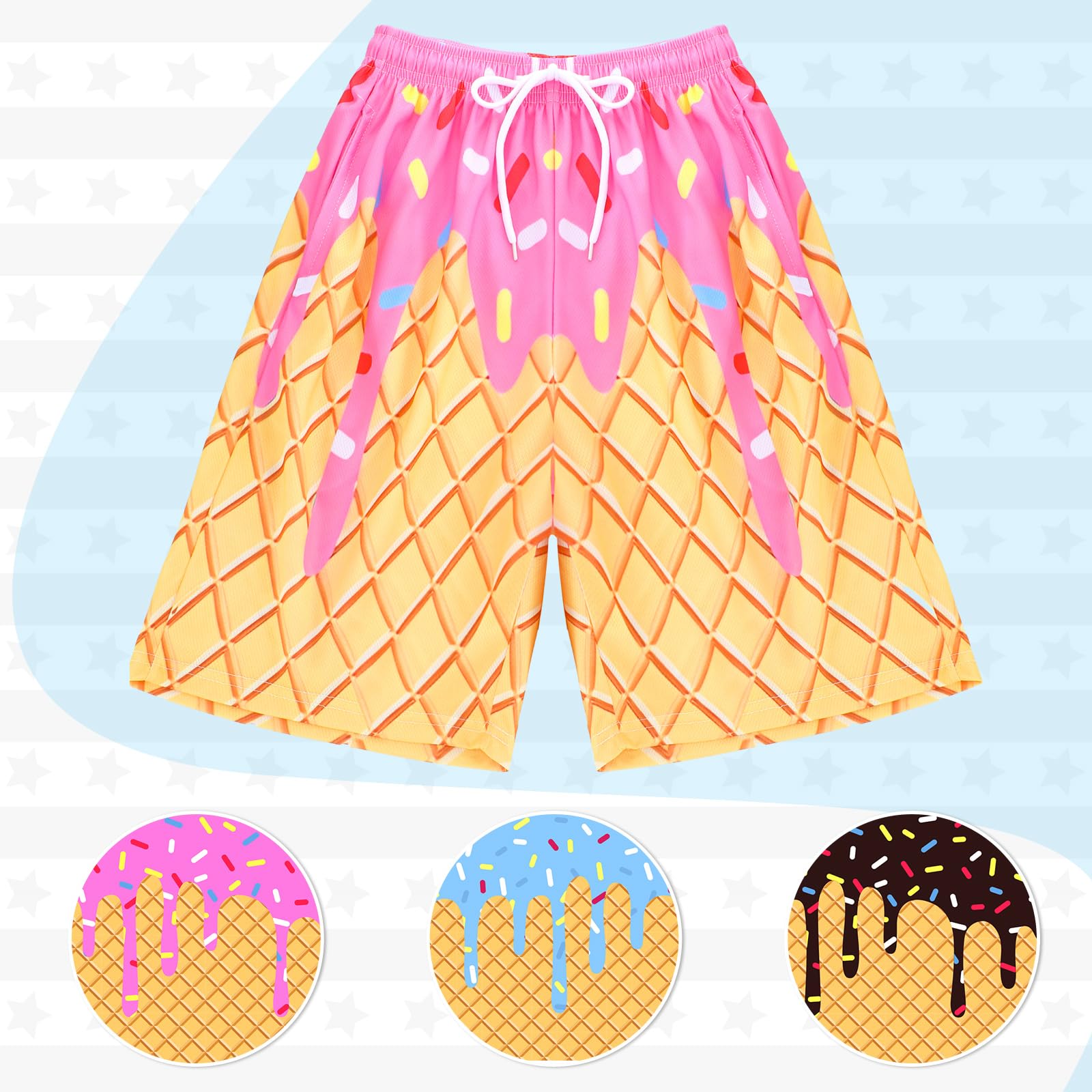 Shyyween shorts laid flat with measuring tape showing size and fit clarity