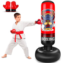 SHZYGQ Ninja Dog front view showing full 65-inch inflatable bag and stable stance for active play