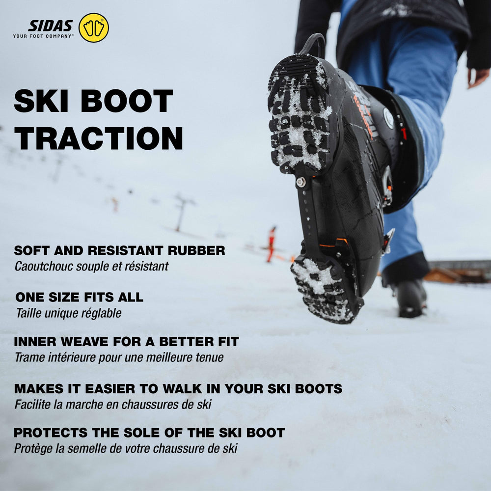 SIDAS packaged one-size cleat ready to carry for quick on/off convenience