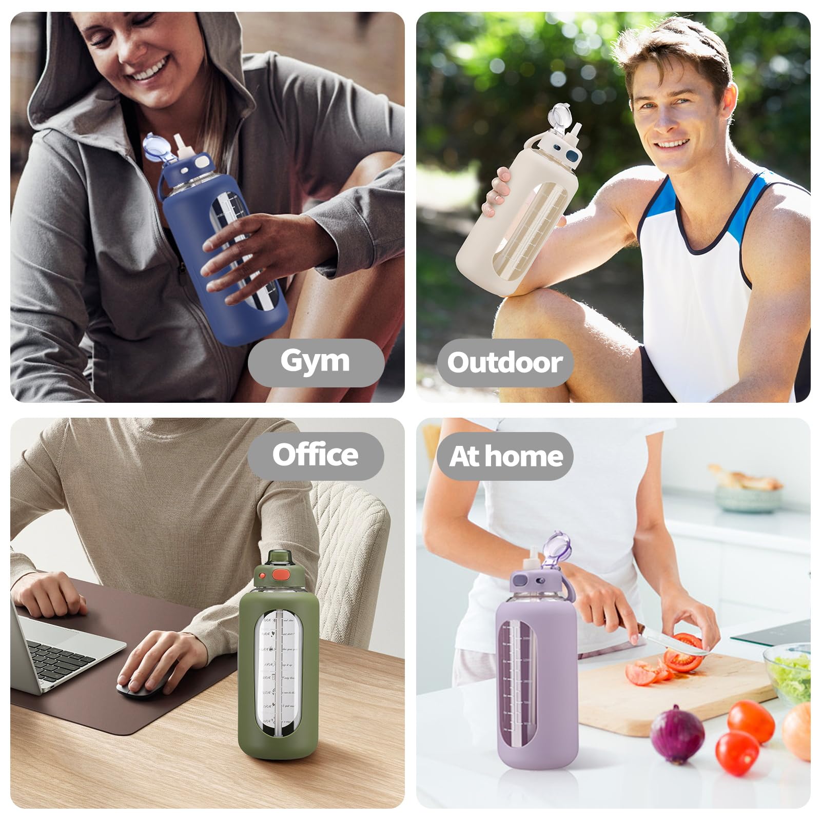 SIEROZUR bottle being carried by handle showing portability benefit
