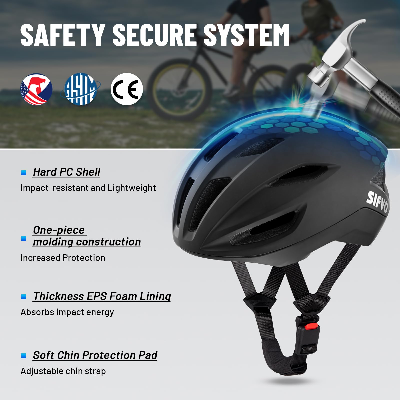 SIFVO magnetic buckle close-up demonstrating one-handed snap convenience for riders