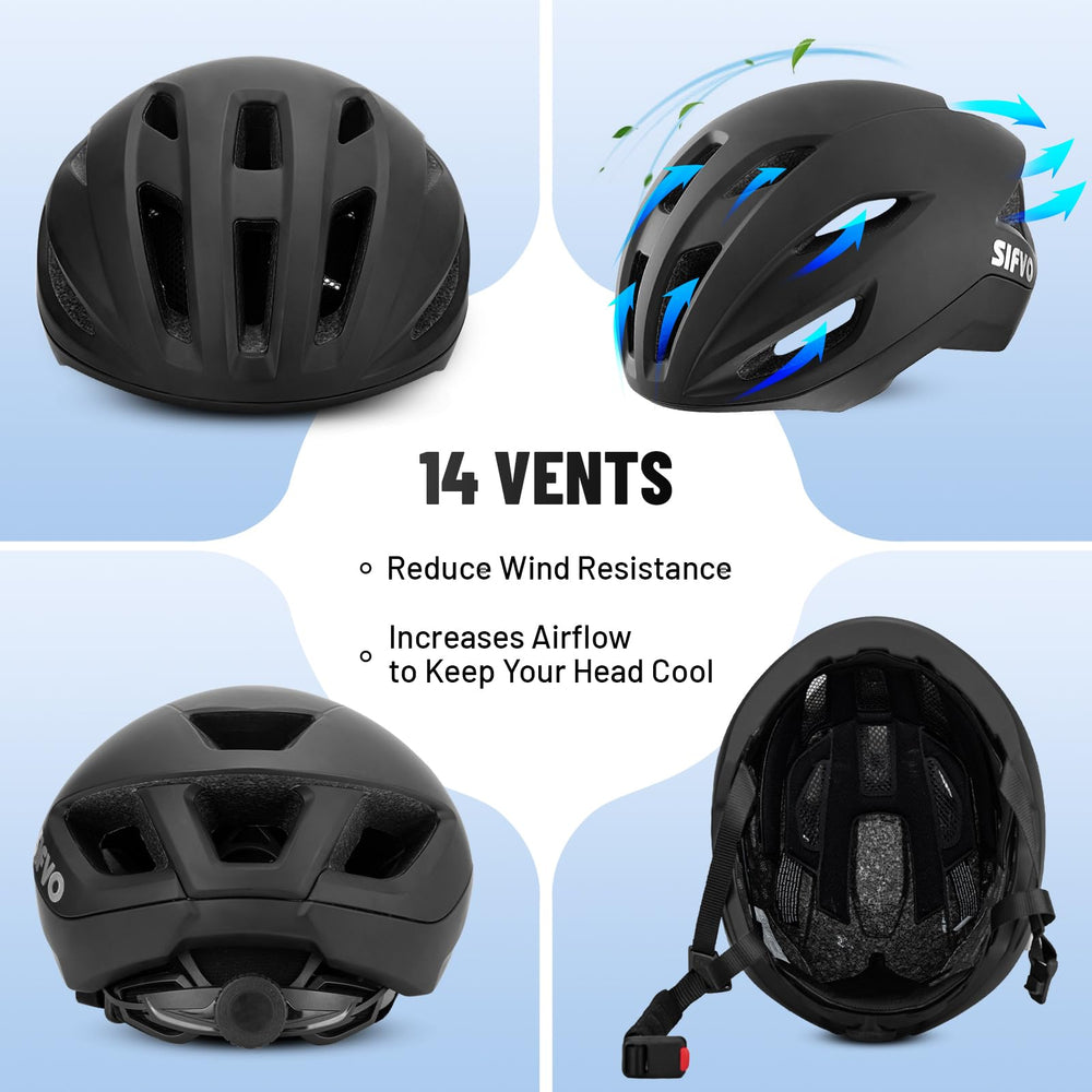 SIFVO top view highlighting 14 vents and insect mesh for superior airflow and cooling