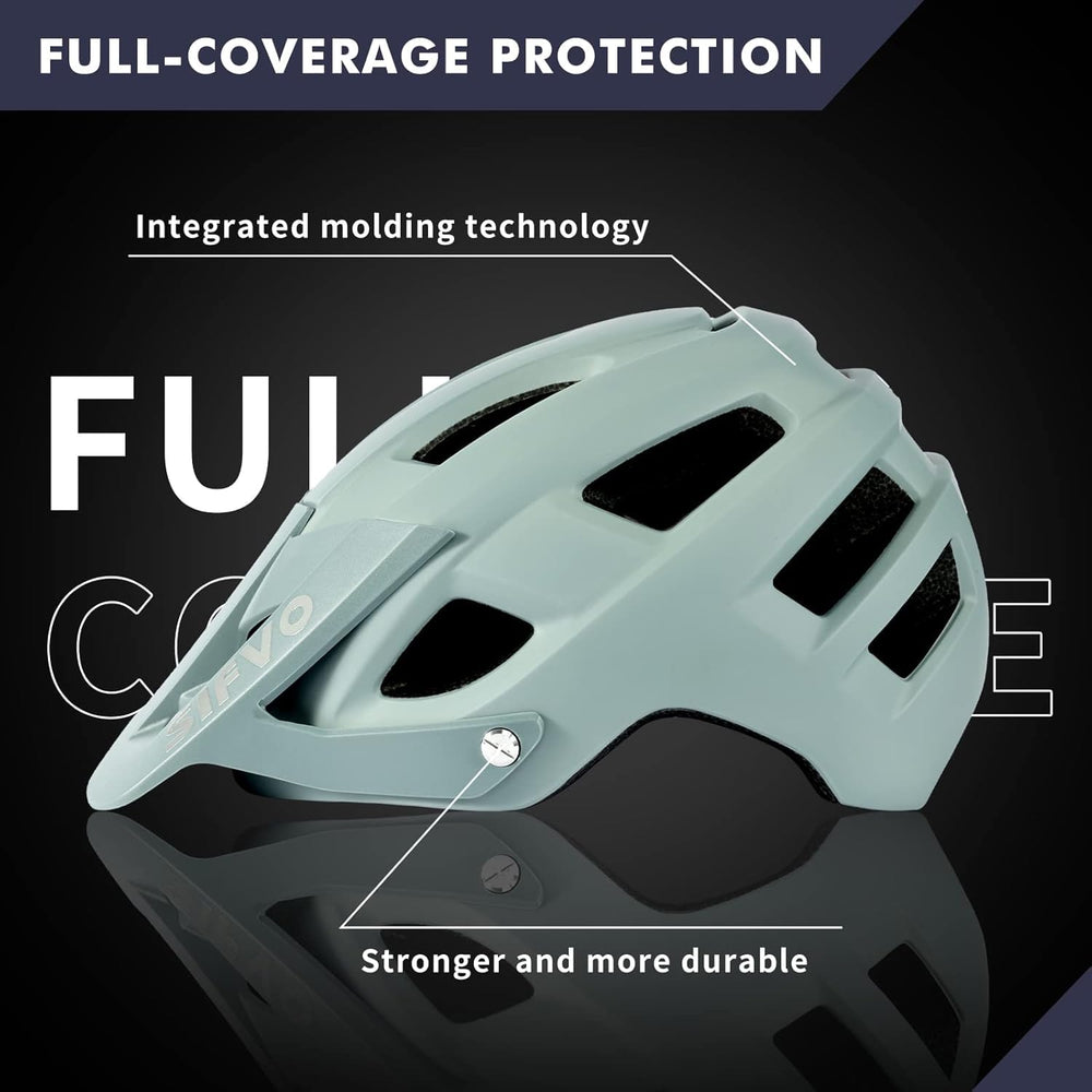 SIFVO detachable visor protecting eyes from sun and trail debris