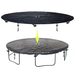 SIHAIAN front view of 15 ft cover protecting trampoline outdoors
