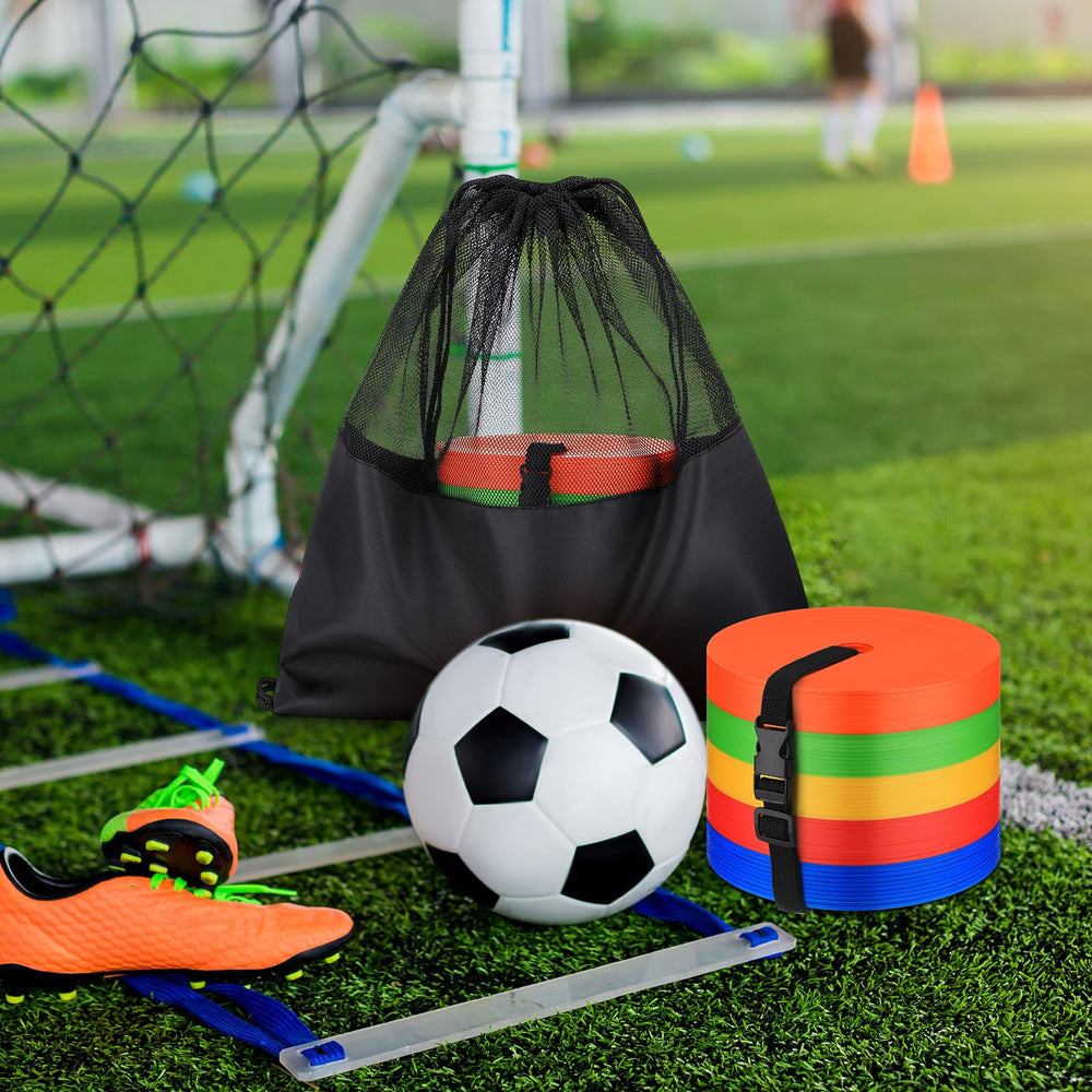 Silipull handmade mesh drawstring bag filled with cones showing breathable storage and convenient carry