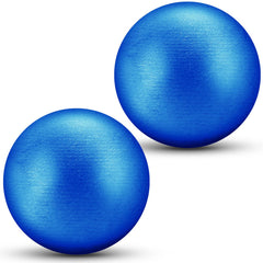 Silipull front view of 6 lb shot put pair showing shape and size for consistent training