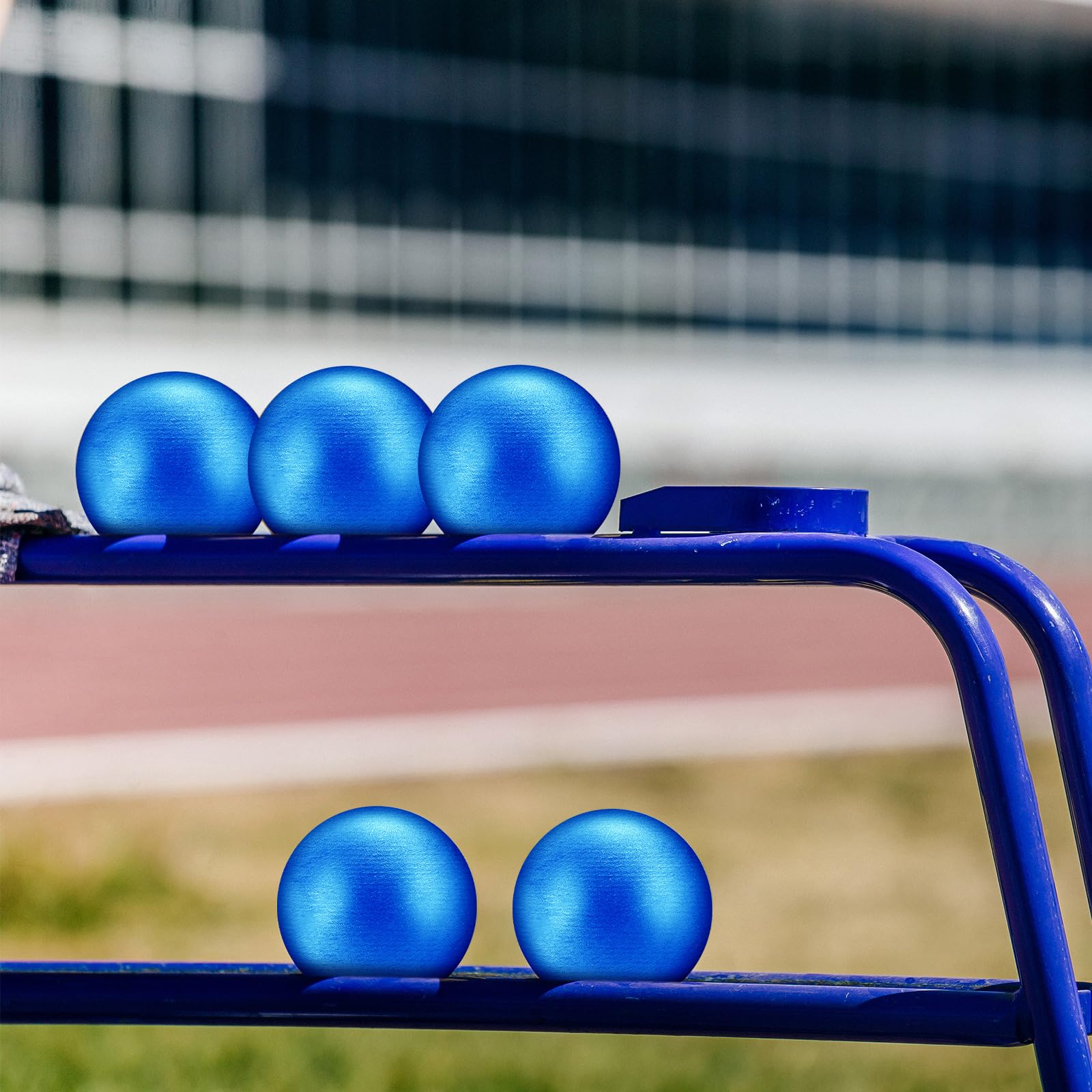 Silipull shot put being thrown on a field demonstrating realistic training use and form