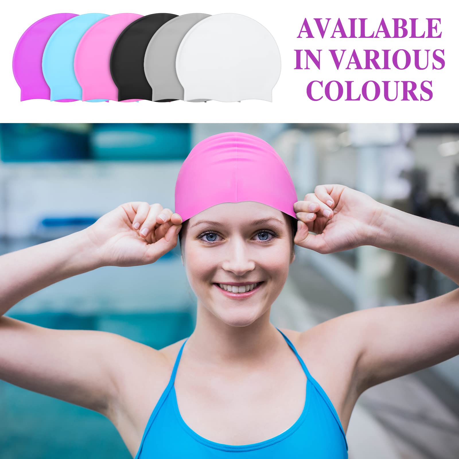 Silkfly caps in swim bag showcasing convenient multi-cap storage benefit