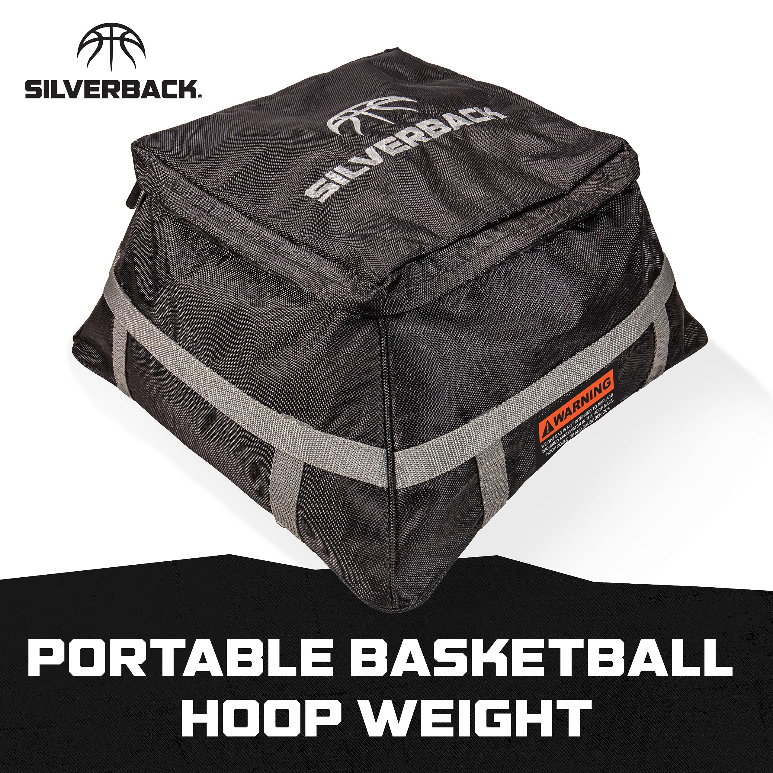 Silverback side profile showing fit on common portable base for secure placement