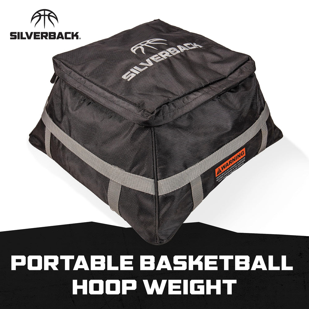 Silverback side profile showing fit on common portable base for secure placement