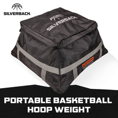 Silverback side profile showing fit on common portable base for secure placement