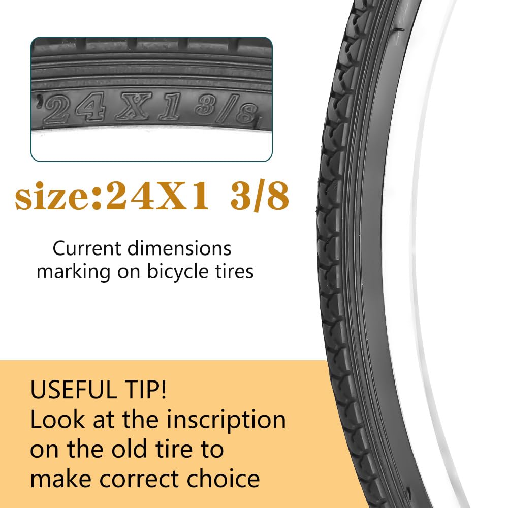 SIMEIQI tire placed beside a ruler showing 37-540 diameter for accurate size verification