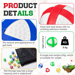 Simgoing balls in hand to show compact 1.7 inch size and portability benefit
