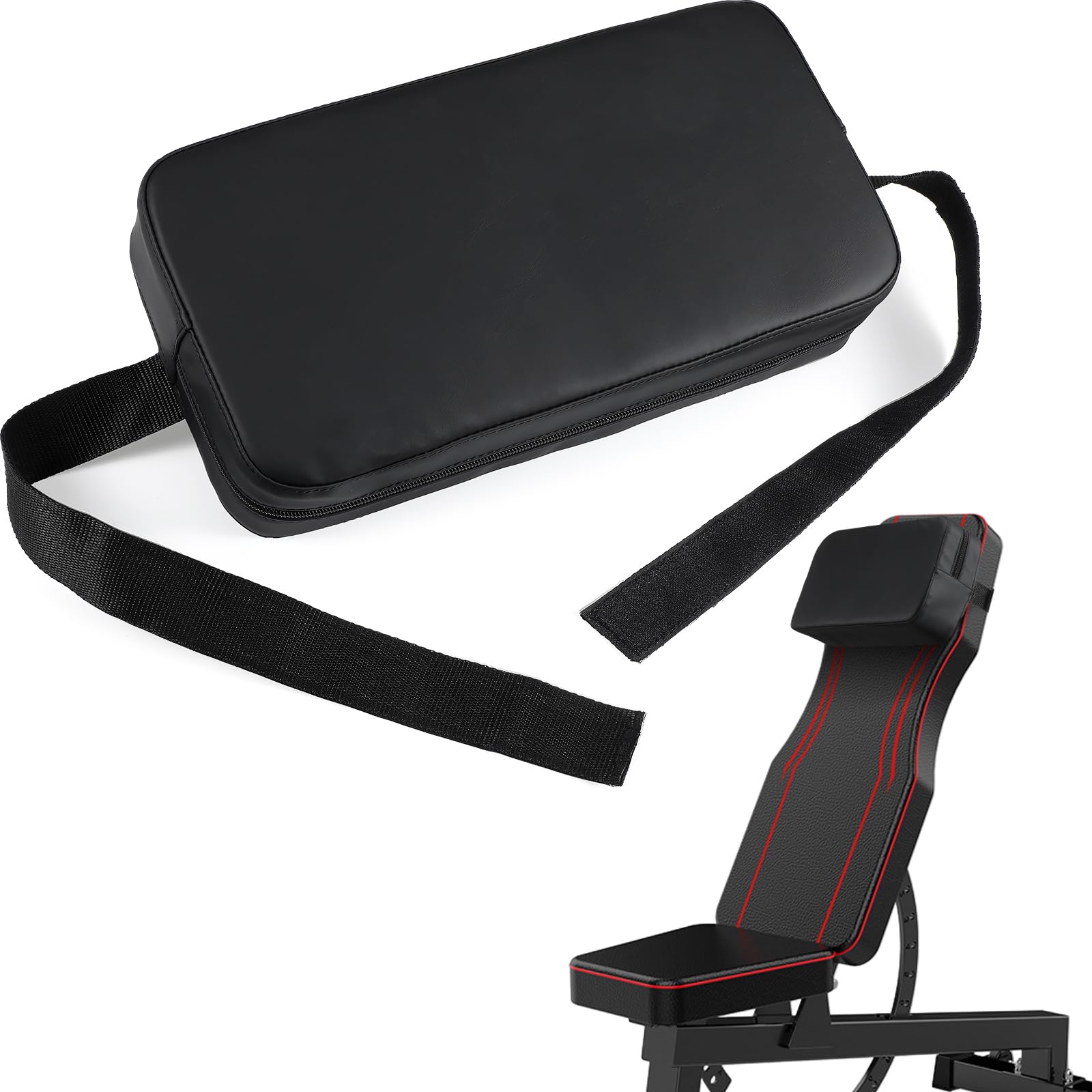 Simgoing front view bench pad showing compact support and improved press stability