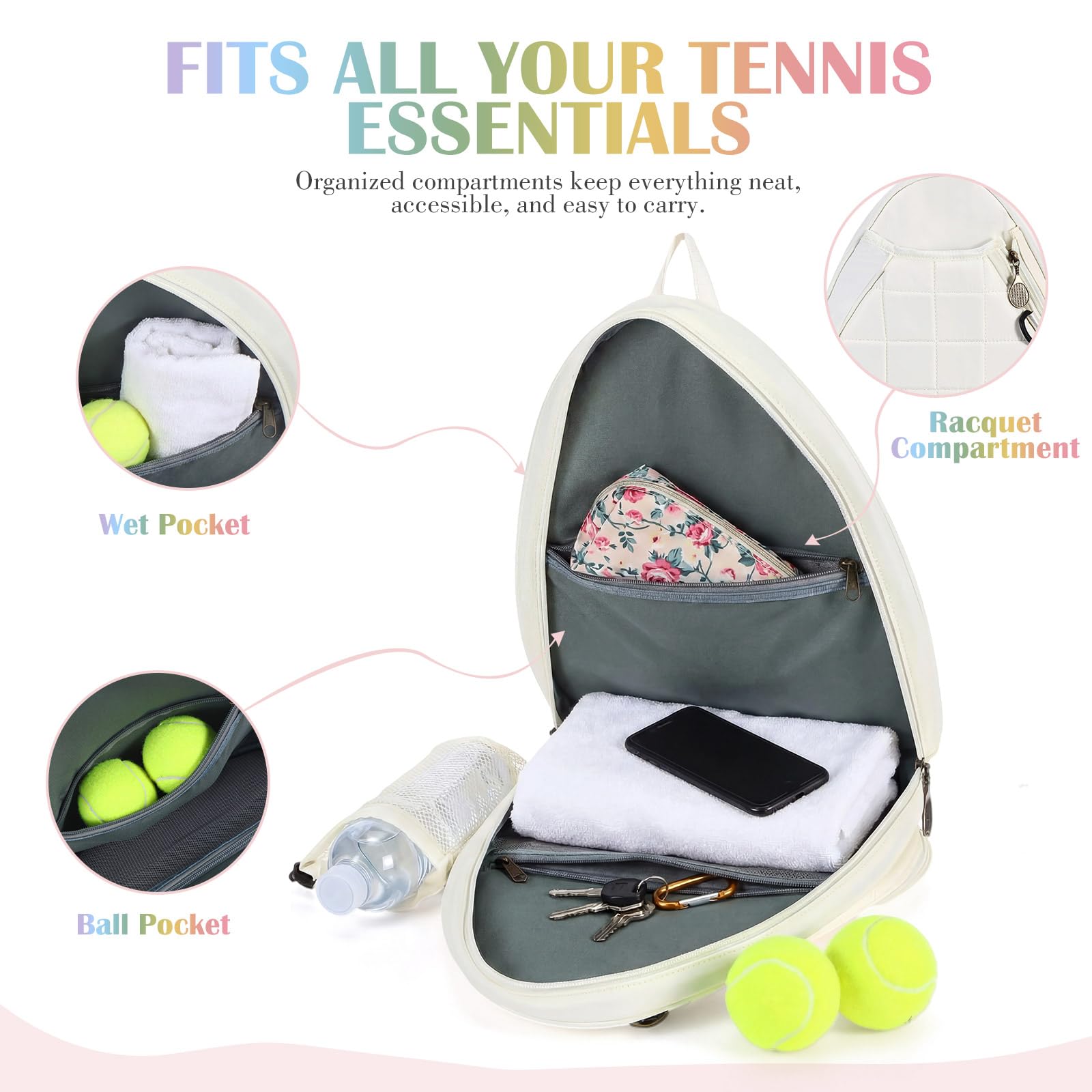 Simgoing side mesh pocket with cord lock holding water bottle for easy hydration