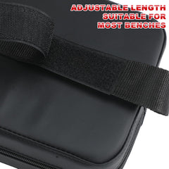 Simgoing side profile showing 13.8x7.1x3.3 inch thickness for sturdy support