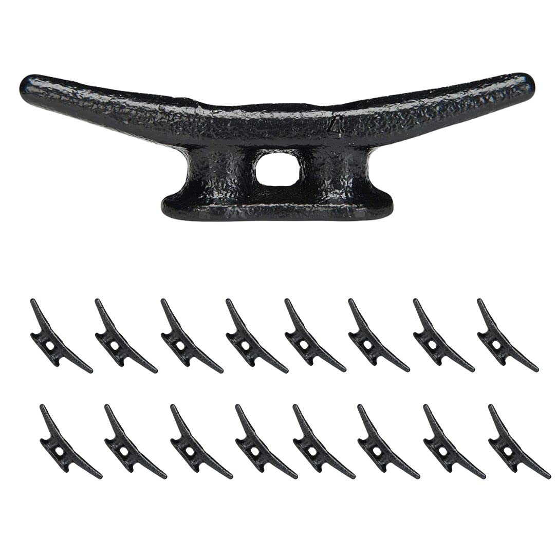 Simplified Living front view of black cleat showing secure design and classic look
