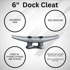 Simplified Living cleat next to ruler showing 6-inch scale for sizing accuracy