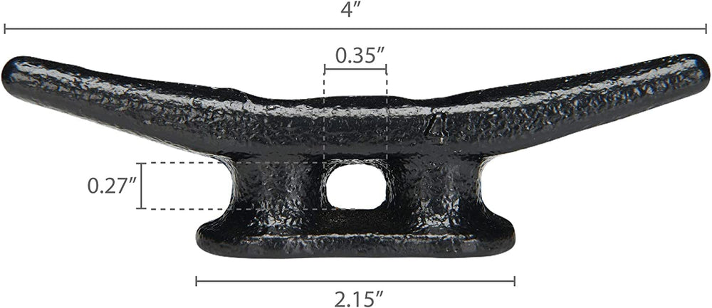 Simplified Living side profile of cleat illustrating low-profile strength advantage