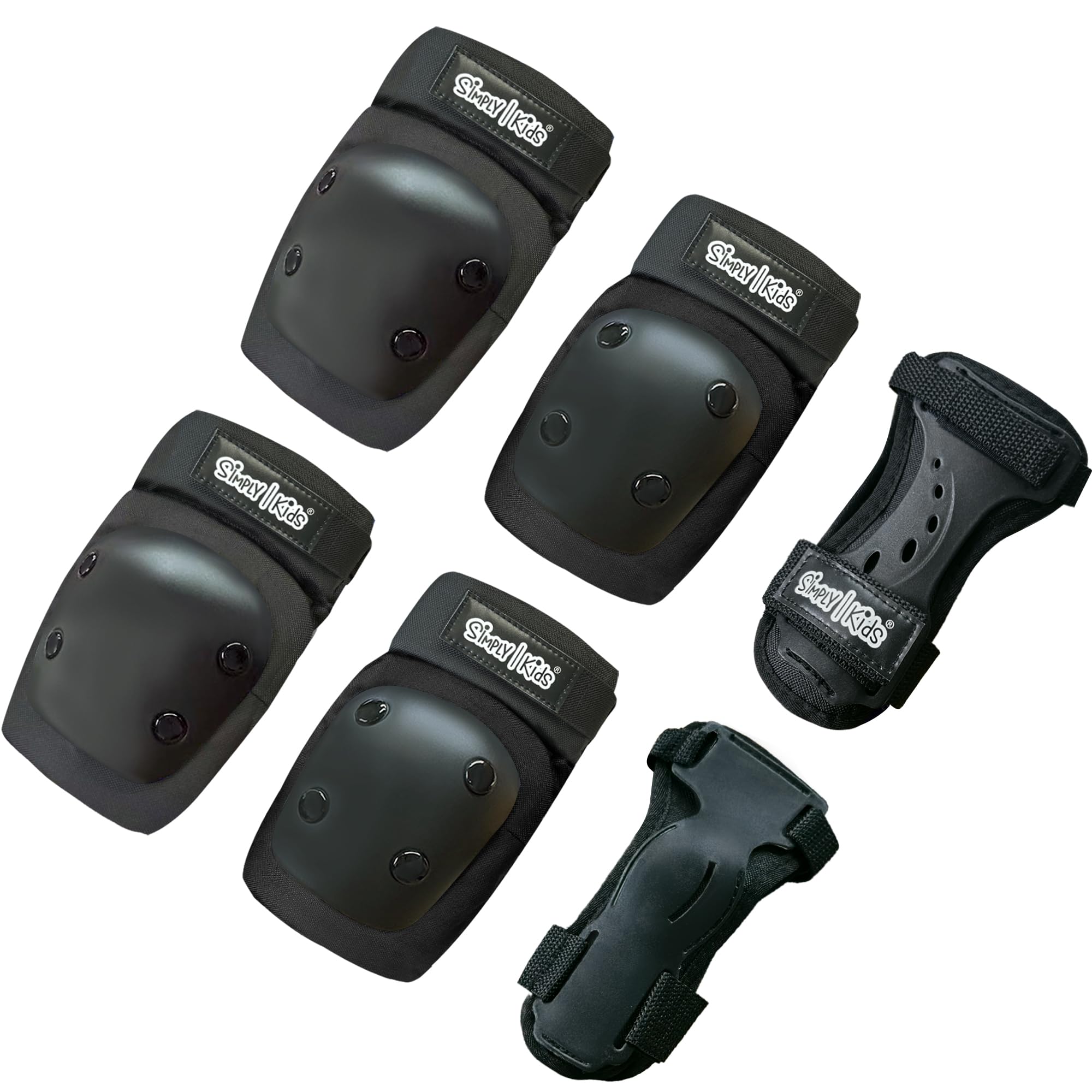 Simply Kids front packaging showing complete protective set and clear benefits