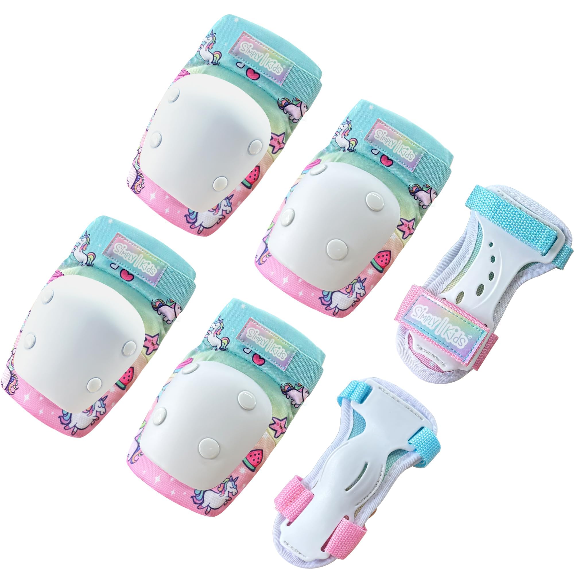 Simply Kids full protective set front view showing all pieces and clear benefit