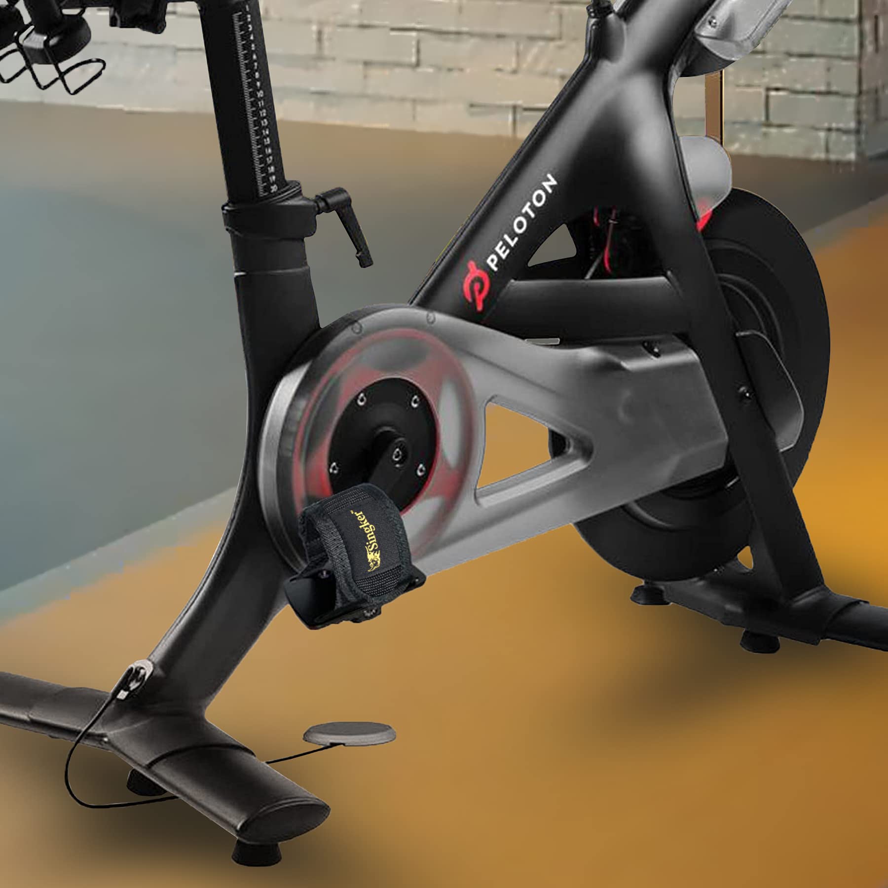 Singker attached to Look Delta pedal showing compatibility and function