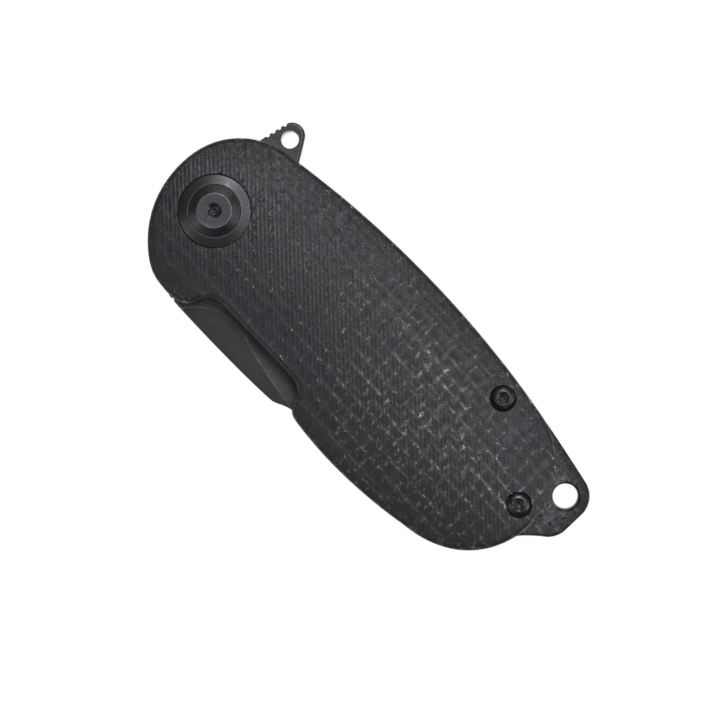 Sitivien Micarta handle texture close-up offering secure grip in wet conditions
