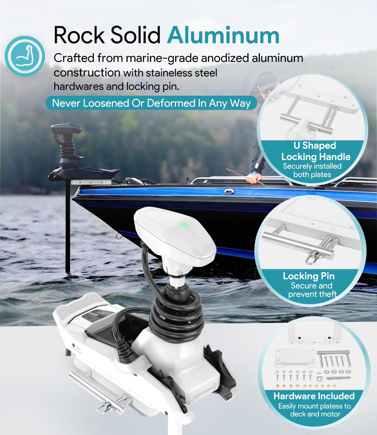 sixcow inner plate deck mount detail highlighting corrosion resistance and stable attachment